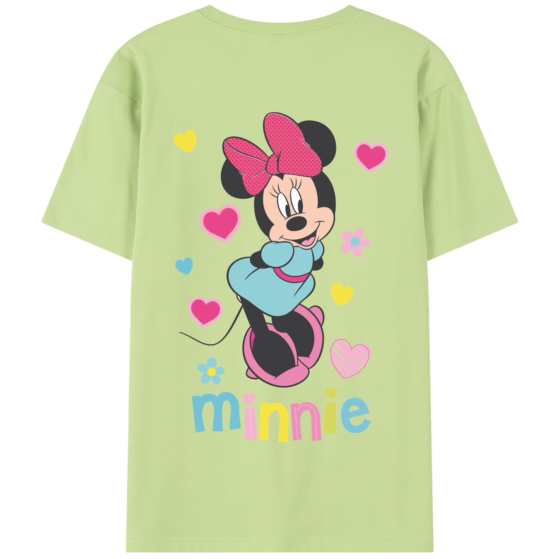 （画像用） ミッキーマウス Mickey Mouse 綿100％半袖Tシャツ（背面プリント）